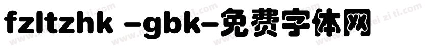 fzltzhk -gbk字体转换